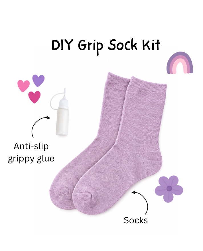 DIY Grip Socks - Purple