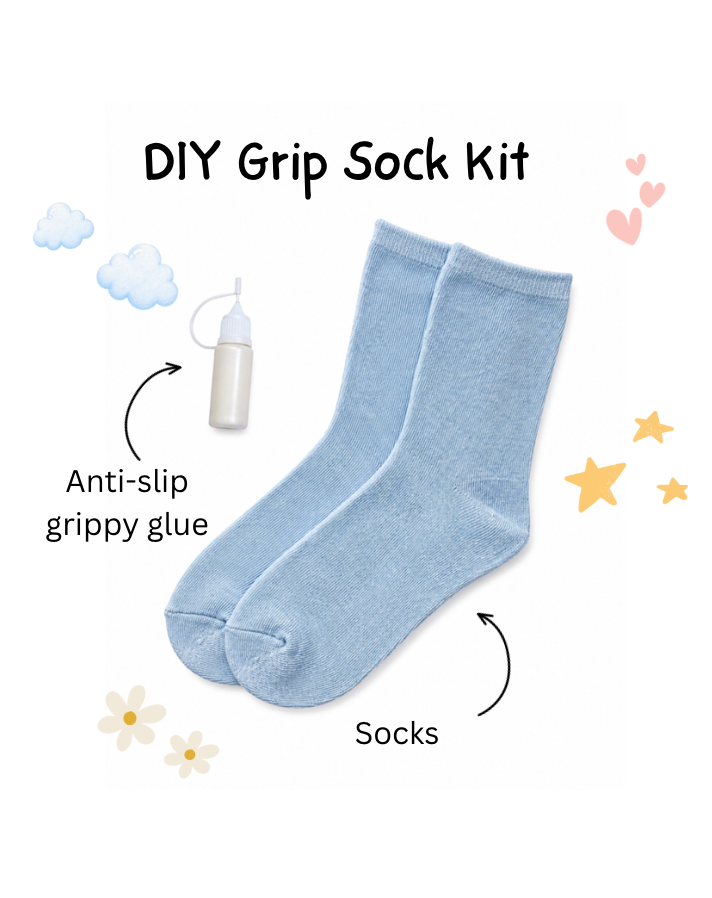 DIY Grip Socks - Blue