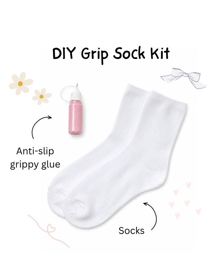 DIY Grip Socks - White