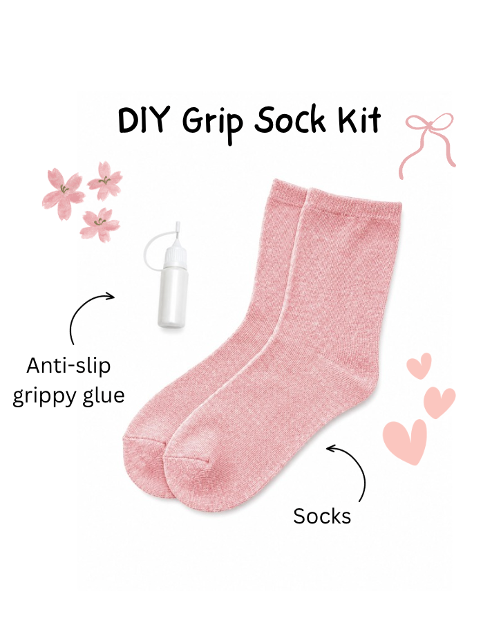 DIY Grip Sock Kit - Pink